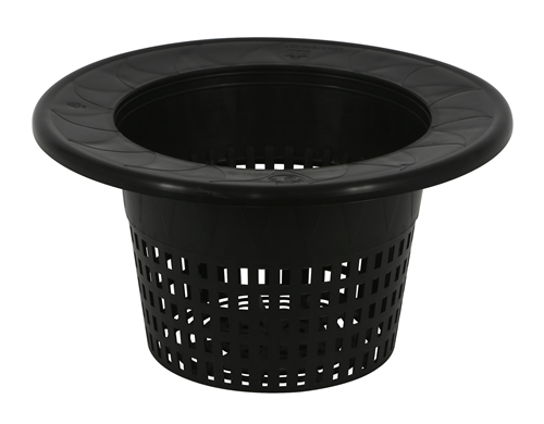 Black Bucket Lid  With 8" Net Pot