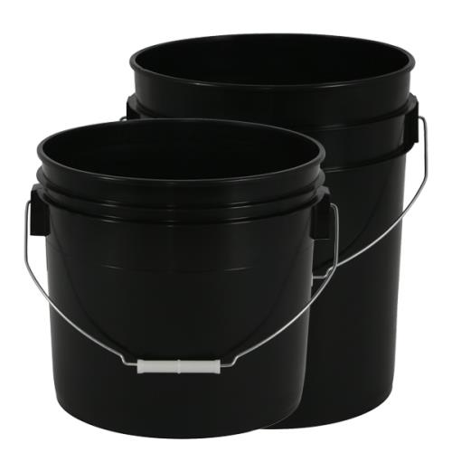 Black Bucket With Handles 3.5 Gal
